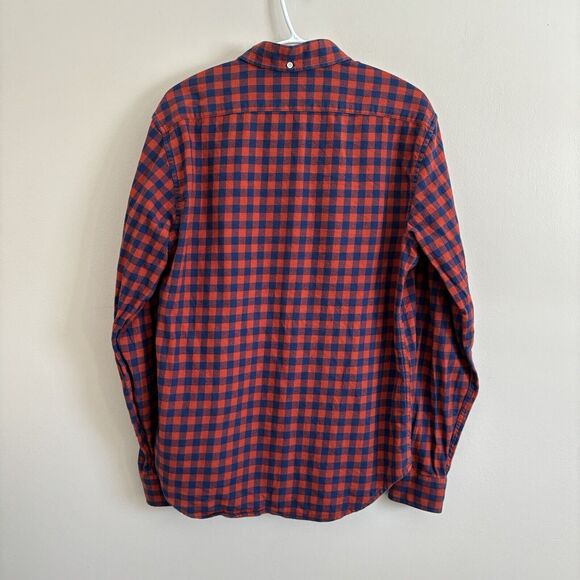 Taylor Stitch Men's 40 Red/Blue Flannel Button Down Long Sleeve Collared - Picture 5 of 9